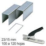 Grapas gruesos 23/15 hasta 120 hojas cajita 1000 uds