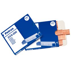 grapas petrus 23/6 cobreada 1000 uds para liliput
