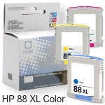 HP 88XL color compatible C9391AE C9392AE C9393AE cada color