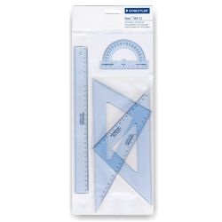 Juego reglas Staedtler Escuadra cartabon semicirculo regla