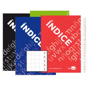 Cuaderno libreta indice abecedario cuarto 4� 24 Hojas 70 Gr