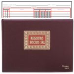 Libro Tela Dohe Registro Socios SRL S.L. folio apaisado