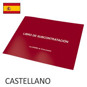 Libro de subcontratacion oficial 50 hojas duplicado ley 32/