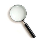 Lupa de cristal W-103 Mediana 3 aumentos aro metal 63 mm