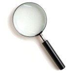 Lupa de cristal W-105 Super Grande 3 aumentos aro metal 89mm