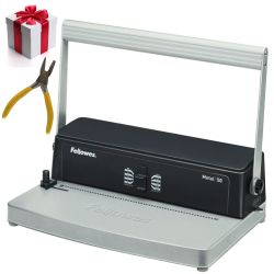 maquina encuadernadora espiral metal 50 12 hojas antes ESP50