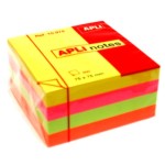notas adhesivas apli 75x75 fluor 400h surtidas