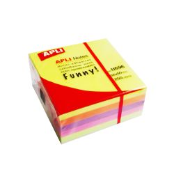 notas adhesivas apli 51x51 mini 250h surtidas colores ne�n