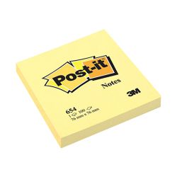 notas adhesivas post-it 76x76 amarillo 100 hojas quita y pon