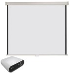Pantalla Proyeccion Pared Mural 152x152 cms enrrollable