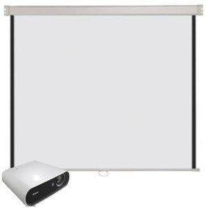 Pantalla Proyeccion Mural Pared 203x203 Cms