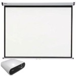 Pantalla Proyeccion con motor Electrica 203x203 Cms
