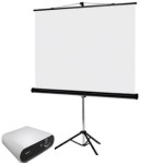 Pantalla Proyector plegable Tripode 152x152 cms