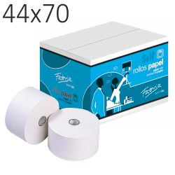 papel caja registradora TPV rollo 44x70x12 sin copia