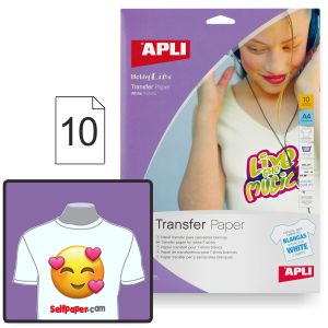 Imprimir camisetas prendas blancas - Papel transfer