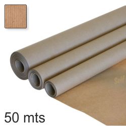papel continuo embalar kraft rollo 110cms x 50 mts