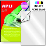Transparencia Adhesiva impresora ink-jet Pte.10 Uds