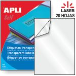 Transparencias adhesivas poliester transparente laser  20hjs