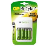 Cargador de Pilas + 2 Pilas AA + 2 Pilas AAA GP Recyko