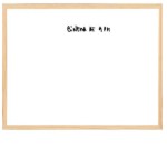 Pizarra Blanca tipo velleda 60x90 Marco Madera veleda
