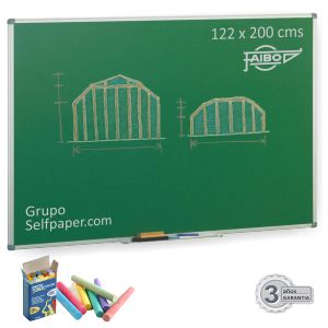 Pizarra Verde Semi-brillo Faibo 122x200 para tizas