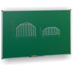 Pizarra Verde Semi-brillo Faibo 122x300 cms marco aluminio