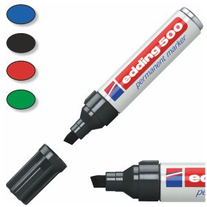 rotulador permanente Edding 500 marcador indeleble biselado