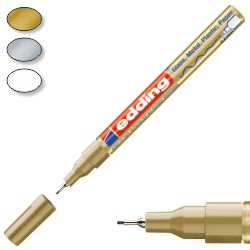 rotulador permanente Edding 780 metal oro plata blanco