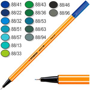Rotulador Fibra Stabilo Point 88 colores