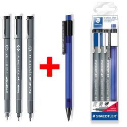 Rotuladores Calibrados Staedtler pack 02-04-08 Pigment liner