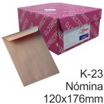 bolsa sobre 120x170 kraft nomina salario caja 1000 uds engom
