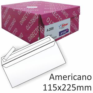 sobres 115x225 americano l autoadhesivo open system caja 500