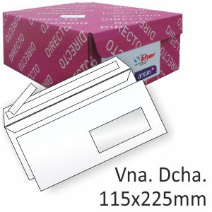 sobres 115x225 americano ventana derecha (caja 500)