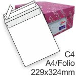 bolsa sobre 229x324 mm. 90 G/m2. Din C4 Blanco C/250 uds