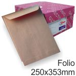 bolsa sobre 250x353 folio Din C4 Kraft  Caja 250 u 90 grs
