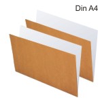 Subcarpeta Din A4 Kraft tabaco inter. blanco 240gr Unipapel