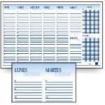 Planning semanal para mesa sobremesa T-152 talonario encolad