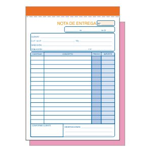 Talonario T-91 Nota de Entrega Duplicado 4� Natural  53D