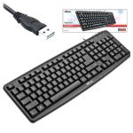 Teclado USB economico Trust 17189 impermeable Negro