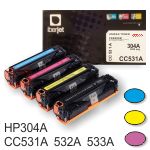 Toner Hp CC531A CC532A CC533A Compatible cada color