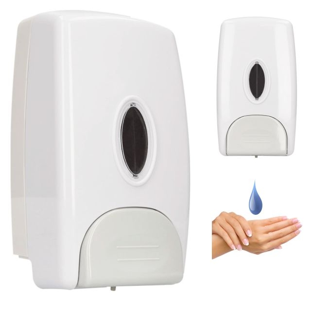 Comprar Dispensador de Jabón pared baño 1 litro económico pared