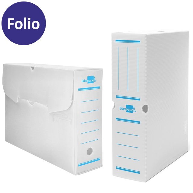 Comprar Archivador definitivo plástico folio blanco Liderpapel DF06