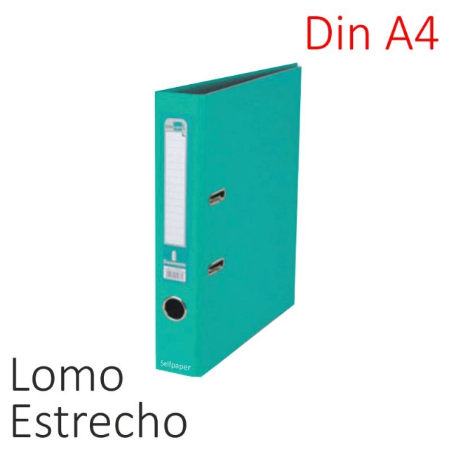 Comprar Archivador Liderpapel AZ81 Din A4 lomo estrecho Verde Mar
