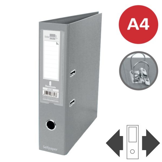 Comprar Archivador Palanca Liderpapel Din A4 ancho Gris AZ25