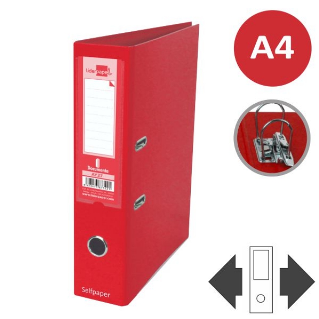 Comprar Archivador Palanca Liderpapel Din A4 ancho Rojo AZ27