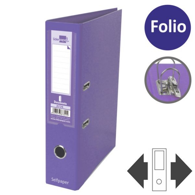 Comprar Archivador Palanca Liderpapel Fº ancho Violeta AY28