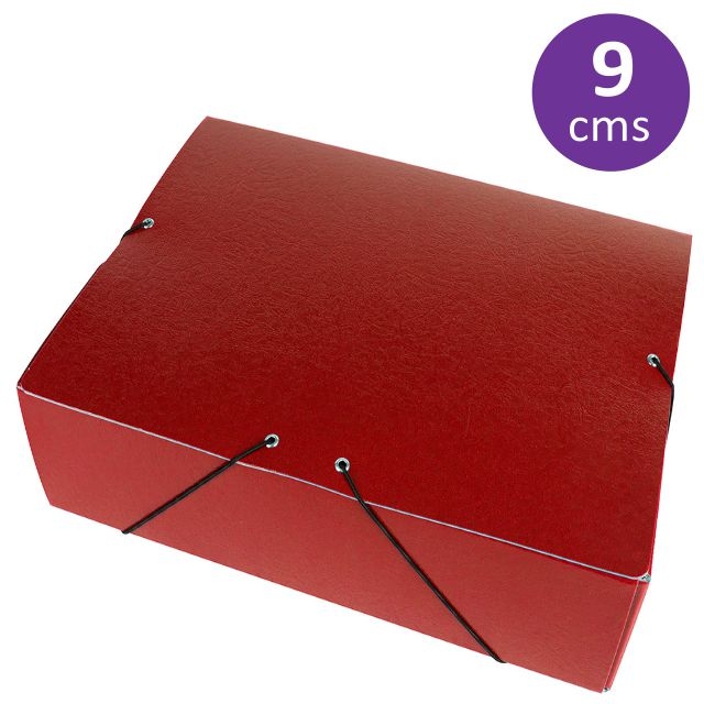 Comprar Caja, carpeta de proyectos Lomo 9 cms, grande, color Rojo