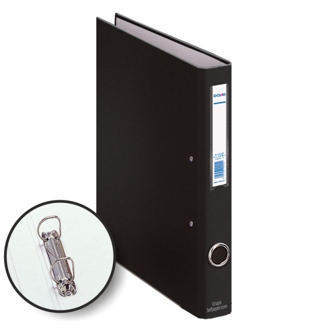 Comprar Carpeta 2 anillas 25 mm Folio Dohe Oficolor Negro 09424