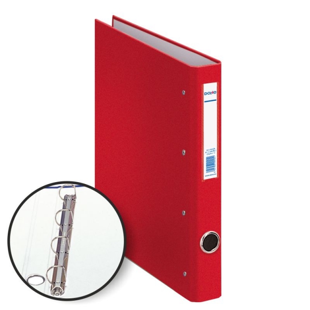 Comprar Carpeta 4 anillas 25 mm Folio Dohe Oficolor Rojo 09666