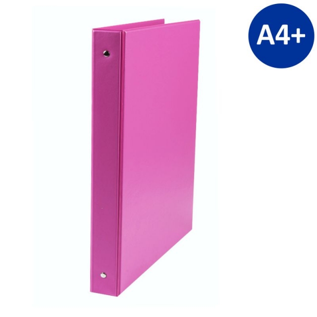 Comprar Carpeta de 4 anillas redondas A4+ folio plástico PVC fucsia